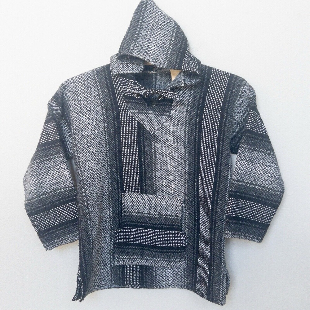 Poncho Hoodie Drug‎ Rug Rasta Mens XL See Measurements